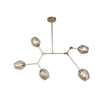 Modern new design decor home living room champagne glass shape led chandelier