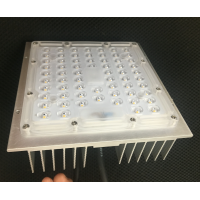 64 LED 3030  Street light Asymmetric angle Lens with modules 50Watts led retrofit light module